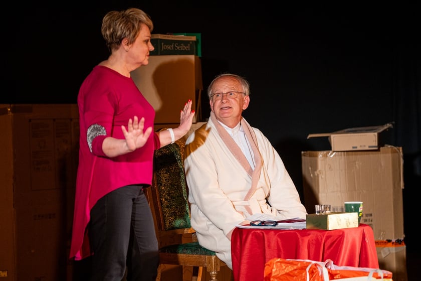 Grażyna Olechowska i Andrzej Gaszewski w farsie&nbsp;Zakupoholicy -&nbsp;okazje i promocje